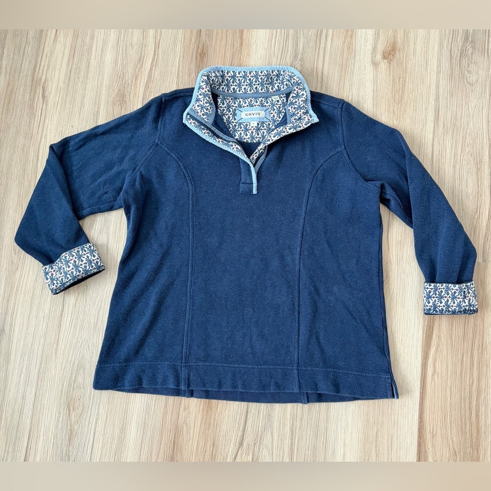 Orvis Quarter-Zip Pullover - 100% Cotton, Women’s Large